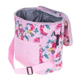 Geanta termoizolanta pentru picnic sau plaja, capacitate 11l, culoare Roz cu, AVEX