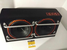 Subwoofer cu amplificator incorporat Edge EDB12TA-E2 + protectii crom foto
