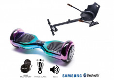 PACHET PROMO Smart Balance? Premium Brand: Hoverboard Regular Dakota + Hoverseat, roti 6.5 inch Bluetooth, baterie Celule Samsung, Boxe incorporate foto