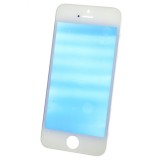Geam Sticla cu Rama iPhone 5, Alb - Inlocuire Ecran Premium