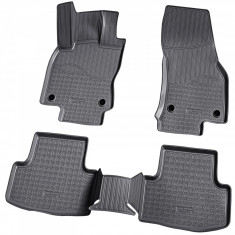 Set de 5 covorase cauciuc 3D stil tavita premium pentru Skoda Karoq, VW T-ROC, Seat Ateca