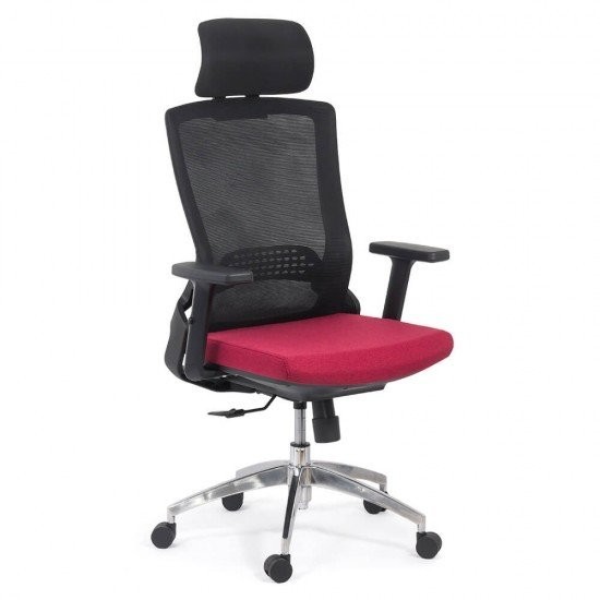 SCAUN ERGONOMIC CU BRATE REGLABILE SYYT 9504 ROSU