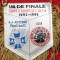 Fanion meci fotbal AUXERRE - AJAX AMSTERDAM (sferturi Cupa UEFA 1992/1993)