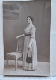 arte poștală foto portret damă &ndash; Belle &Eacute;poque &ndash; București 1912 &ndash; Union Postale Universelle