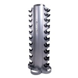 Suport Gantere inSPORTline RK2086 FitLine Training, Metal, Baza 53x53cm, 20 Gantere, Inaltime 120cm, Acasa/Sala