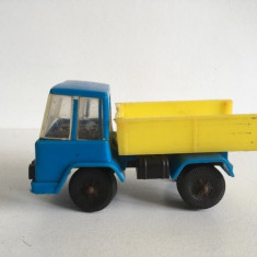 Camion Jean West Germany, jucarie veche plastic, 10x5,5x5 cm