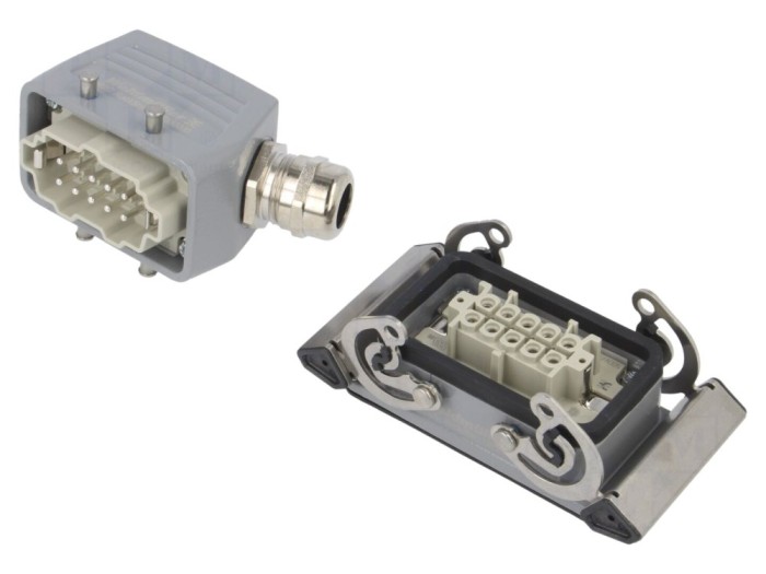 Conector HDC 10 pini, 16A, 500V