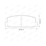 Set placute frana disc Mazda 323 C IV, 323 F VI, 323 S IV, 323 S V, 323 S VI, 6, 626 III, 626 V, Premacy, Rx-7 I, Rx-7 II Motor 1.1,