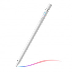 Stylus pen yesido capacitive, 140mah, port de Ã®ncÄrcare usb, pentru android, ios, white