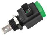Clemă de laborator verde 300VDC 16A 44mm