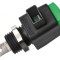Clemă de laborator verde 300VDC 16A 44mm