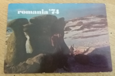 M3 C31 - 1974 - Calendare de buzunar - reclama turism foto