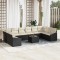 vidaXL Set de canapele pentru grădină 11 pcs Negru Rattan poli 3346907