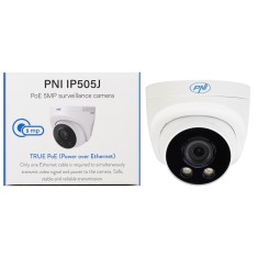 Resigilat : Camera supraveghere video PNI IP505J POE, 5MP, dome, 2.8mm, pentru ext