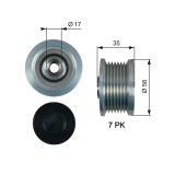 GATES OAP7183 DriveAlign&reg; Sistem roata libera, generator