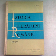 ISTORIA LITERATURII ROMANE - D. MICU VOL.I+II