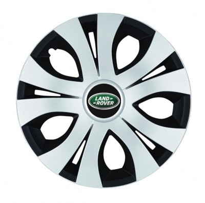 Set 4 Capace Roti Top Gri-Negru R16, Compatibil Cu Land Rover foto