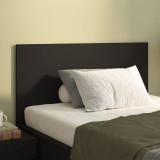 Tăblie de pat, negru, 120x1,5x80 cm, lemn prelucrat, vidaXL