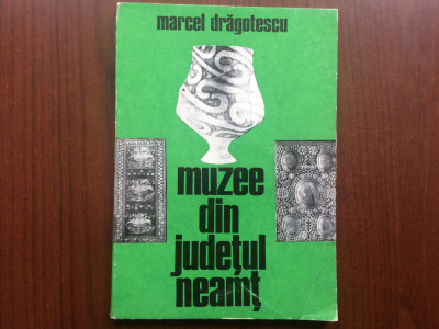 MUZEE DIN JUDETUL NEAMT M. DRAGOTESCU arta muzeu istorie ed. meridiane 1974 RSR foto