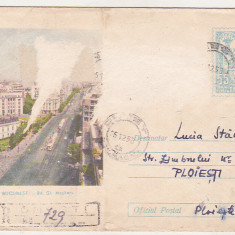 bnk ip Intreg postal - circulat 1958 - Bucuresti Bd Magheru