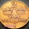 Moneda istorica 2 ORE - SUEDIA, anul 1927 *cod 5261 A = EROARE MATRITA