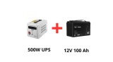 Volt Polska Alimentare ne&icirc;ntreruptibilă pentru pompe de circulație 500W + Green Cell acumulator 100Ah
