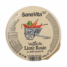 Sano Vita Pasta vegetala tartinabila din linte rosie cu ardei picant, 100 g foto