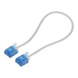 Cablul Patch U/UTP 6a Cu LSZH gri 0,25m 32AWG