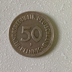 Moneda 50 PFENNIG - 1966 D - Germania - KM 109.1 (257)