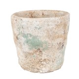 Cumpara ieftin Ghiveci flori teracota bej verde 11x11 cm
