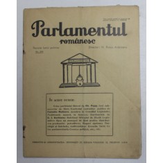 PARLAMENTUL ROMANESC - REVISTA LUMII POLITICE , ANUL VII , NR. 205 , 25 IUNIE , 1936