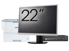 Pachet Calculator Second Hand HP Prodesk 600 G2 Mini PC, Intel Core i5-6500T 2.50GHz, 8GB DDR4, 256GB SSD + Monitor 22&amp;quot; &amp; Imprimanta Brother HL-L