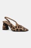 Bianco pumps BIAMARALYN culoarea bej, cu toc drept, cu toc deschis, 11240941