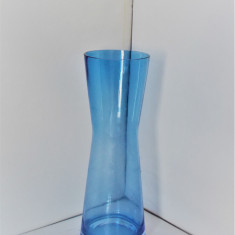 Vaza mare, semicristal cased, suflata manual, 25,5 cm - Aseda Glasbruk Sweden