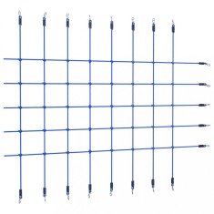 vidaXL Plasă de cățărat, albastru, 200x150 cm