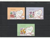 ROMANIA 2023 LP 2406 FLORILE IUBIRII SERIE CU VINIETA MNH NESTAMPILATA