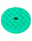 Burete polish abraziv cu fata dubla Verde 3M Quick Connect Compounding Pad 150mm