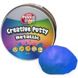 Plastilina Pukka metalica 60g , albastru