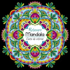 Carte de Colorat A4 Daco, Model Mandala, 24 Pagini, Carte de Colorat pentru Adulti, Carte Colorat Adulti, Carte de Colorat A4 Adulti, Mandala pentru A foto