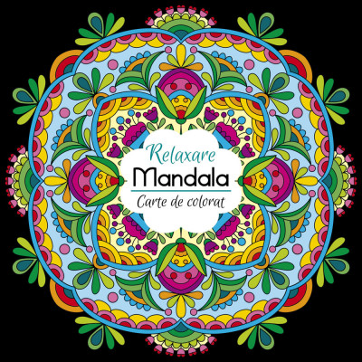 Carte de Colorat A4 Daco, Model Mandala, 24 Pagini, Carte de Colorat pentru Adulti, Carte Colorat Adulti, Carte de Colorat A4 Adulti, Mandala pentru A foto