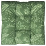 Cumpara ieftin Perna de paleti, 80x80x12 cm, textil, model frunze