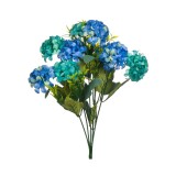 Buchet decorativ artificial, Hortensie, 37 cm, multicolor, ATU-081198, Oem
