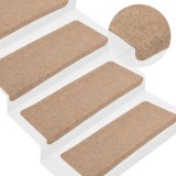 vidaXL Covorașe scară autoadezive 30 buc Bej 65x24,5x3,5 cm