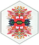 Tablou Pergo Classics, model flori tropicale, panza, multicolor, 50 x 60 cm