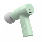 Mini aparat de masaj, flippy, tip pistol, incarcare usb tip c, portabil, pentru relaxare musculara, autonomie 120 min, 3 trepte de viteza, verde