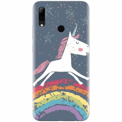 Husa silicon pentru Huawei P Smart 2019, Unicorn Rainbow foto