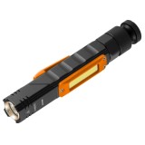 Lanterna reincarcabila USB 300 lm, 2 in 1 CREE XPE + COB, cu magnet