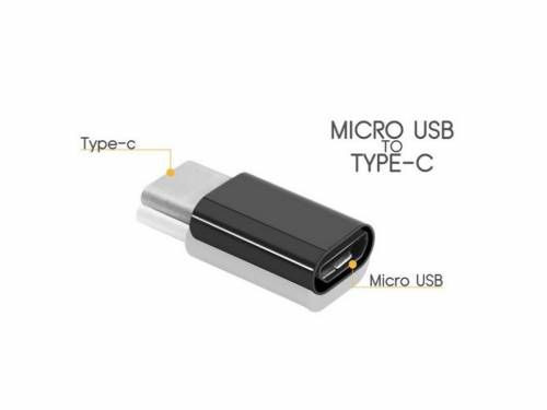 Forever adapter microUSB - USB-C black