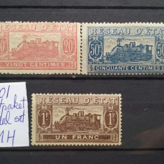 1901-Franta-Postpaket-Partial set-Mi=43$-MH-RARE