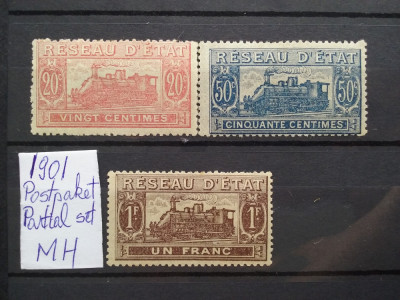 1901-Franta-Postpaket-Partial set-Mi=43$-MH-RARE foto
